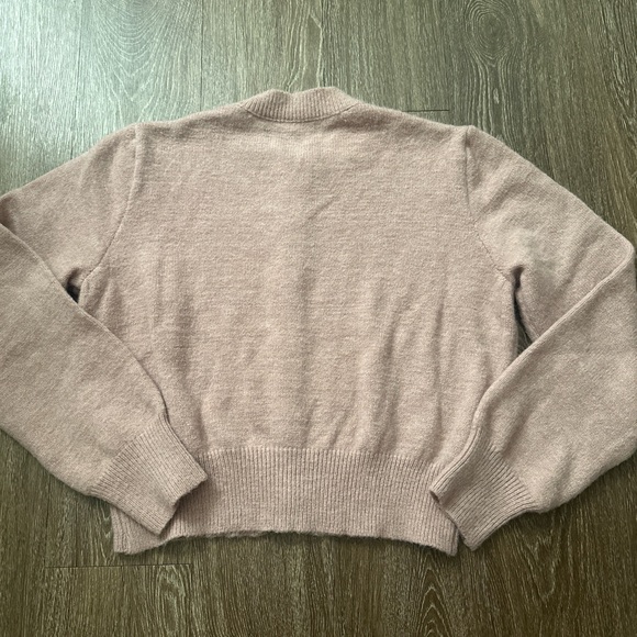 Button Crewneck Cardigan - Picture 2 of 3